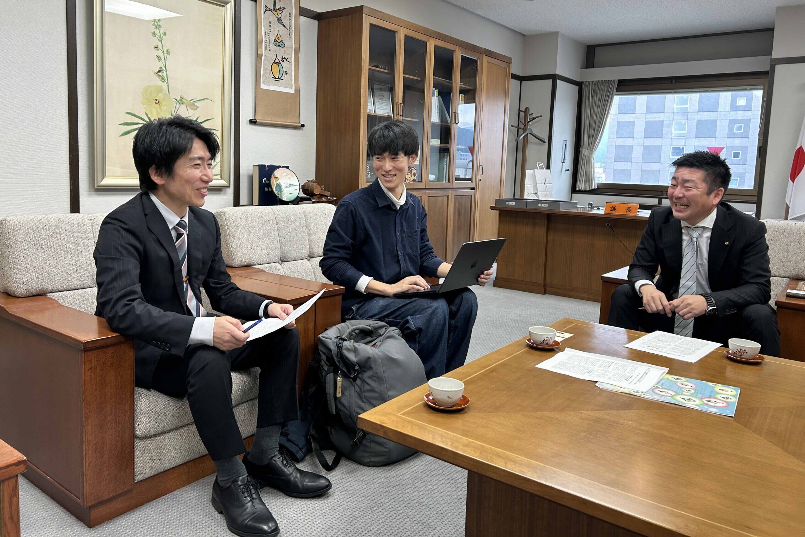 高山市で伊東寿充議員に桜山風鈴まつりについてヒアリングさせていただきました